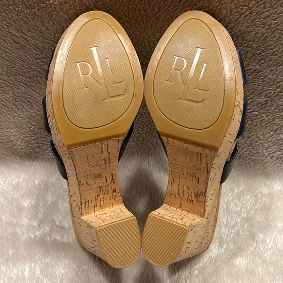 LAUREN by RALPH LAUREN Heidi Cork Platform Sandals - Picture 7 of 13